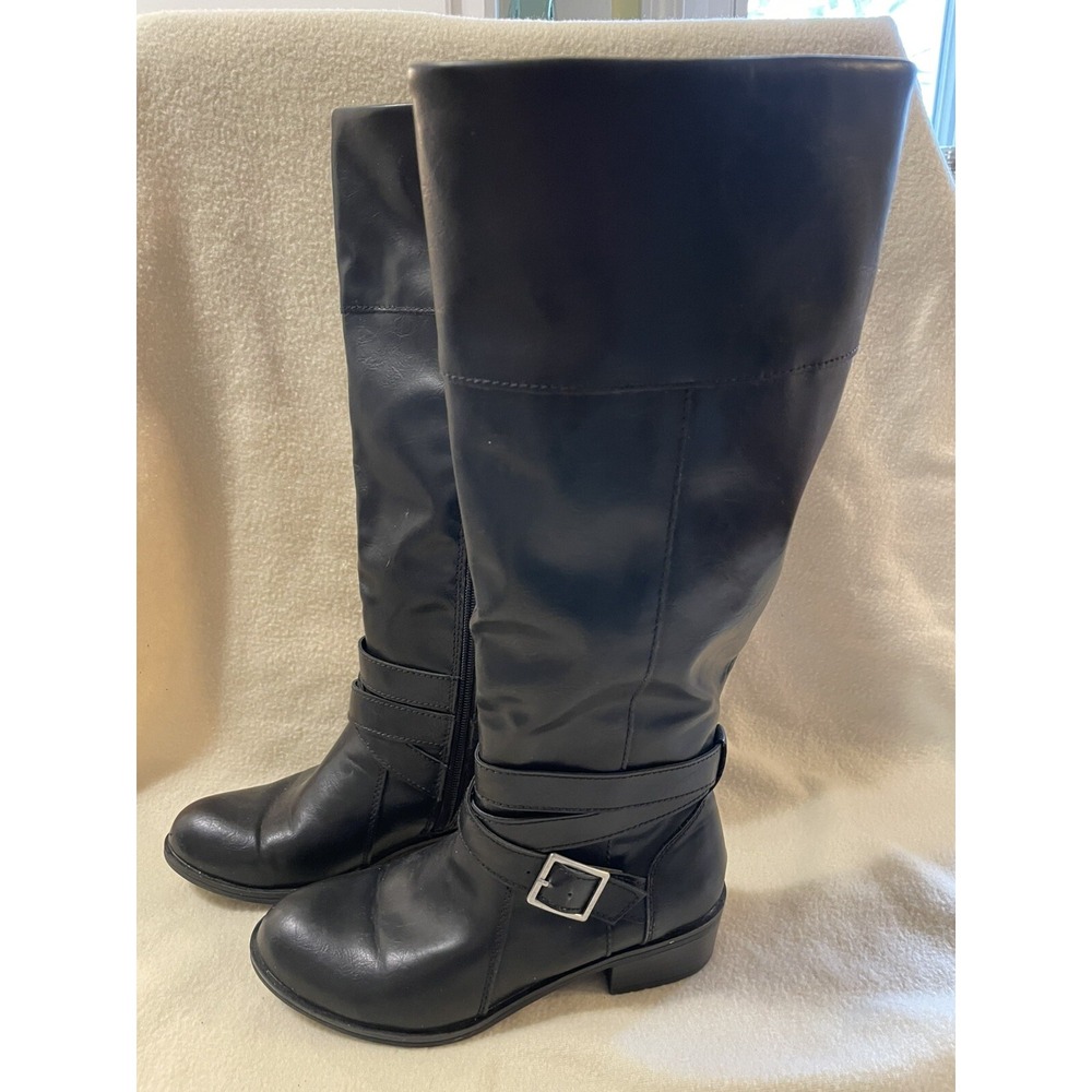 Arizona Delling Black Riding Boots Women's Size 6 Preowned Great Shape!